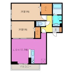 穴太駅 徒歩10分 2階の物件間取画像